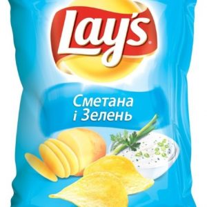 Чипсы Lays Сметана и Зелень 80 г
